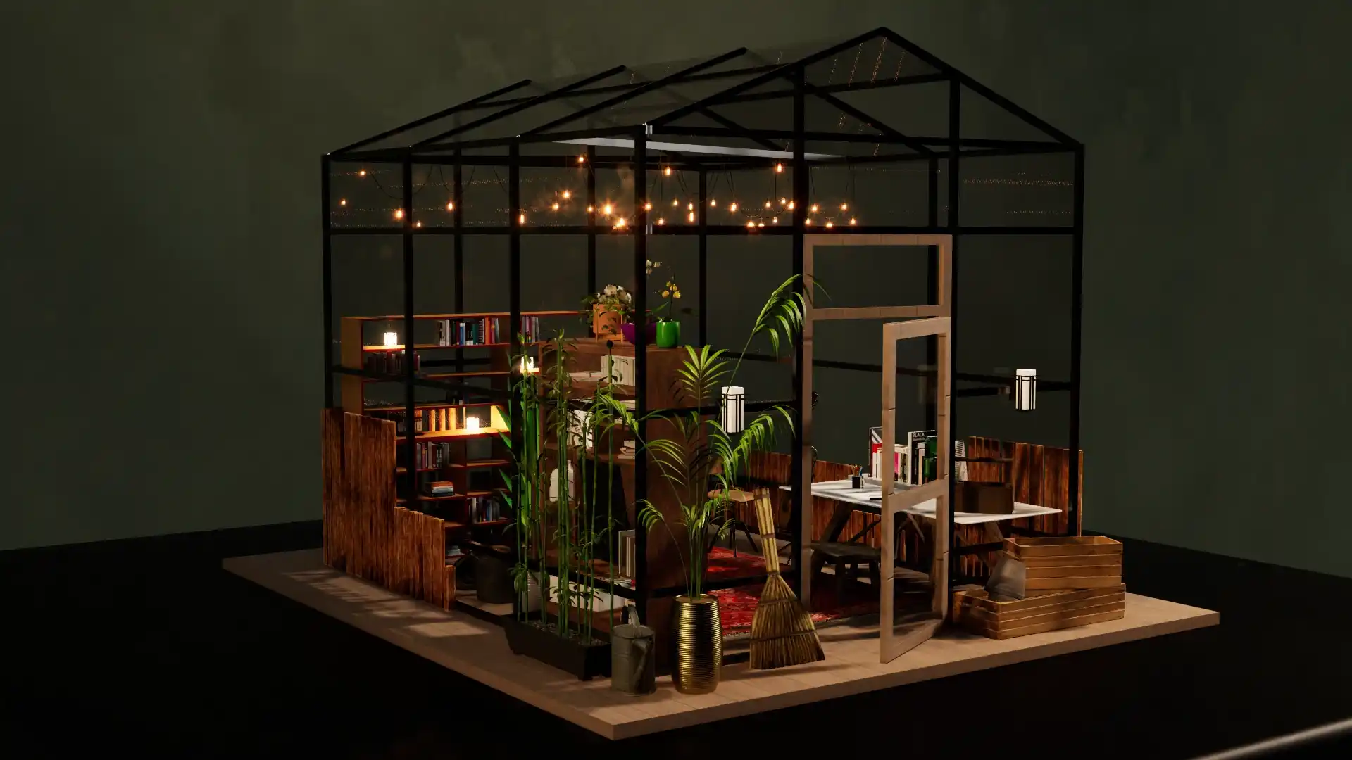 Textured and dirtied watch render